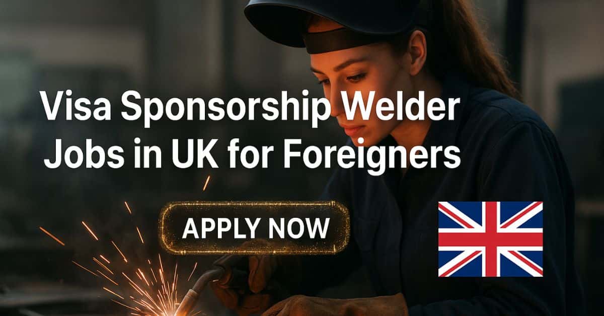 Visa Sponsorship Welder Jobs in UK for Foreigners