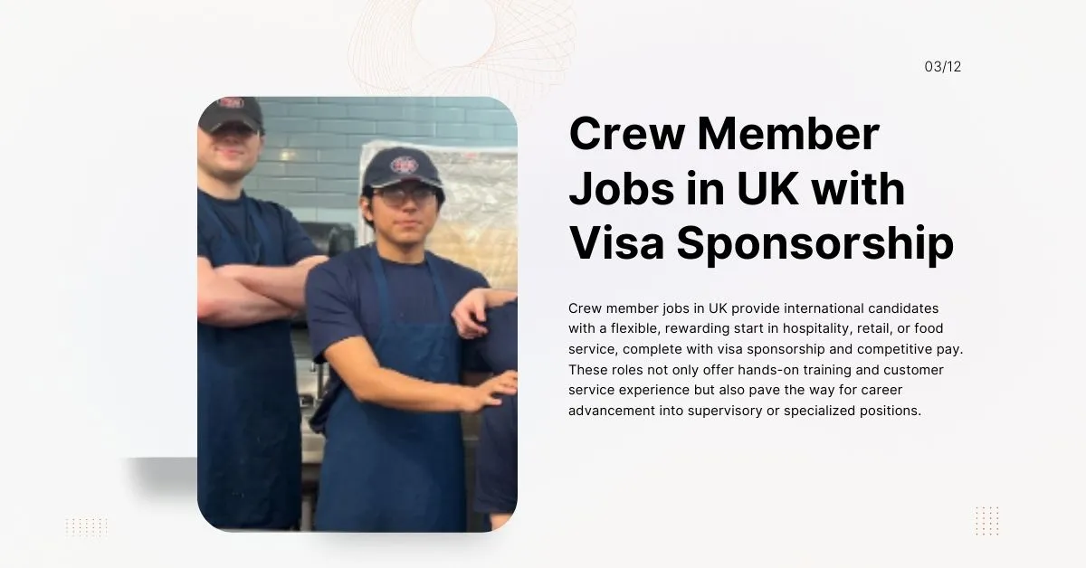 Crew Member Jobs in UK