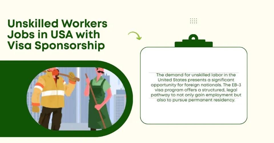 Unskilled Workers' Jobs in USA