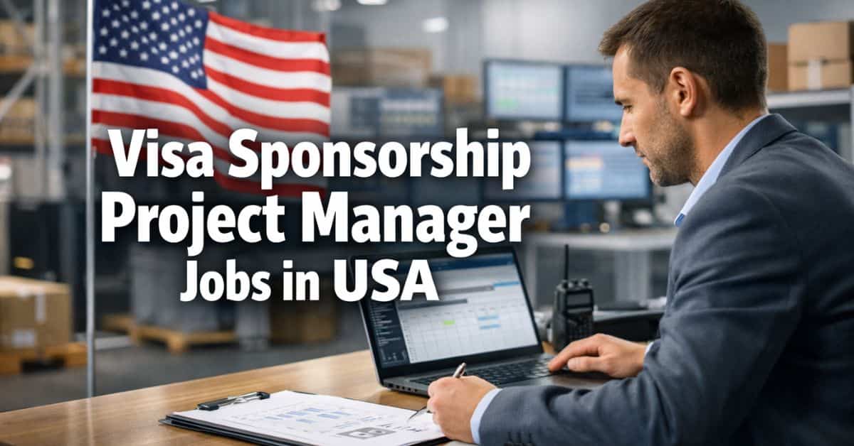 Visa Sponsorship Project Manager Jobs in USA