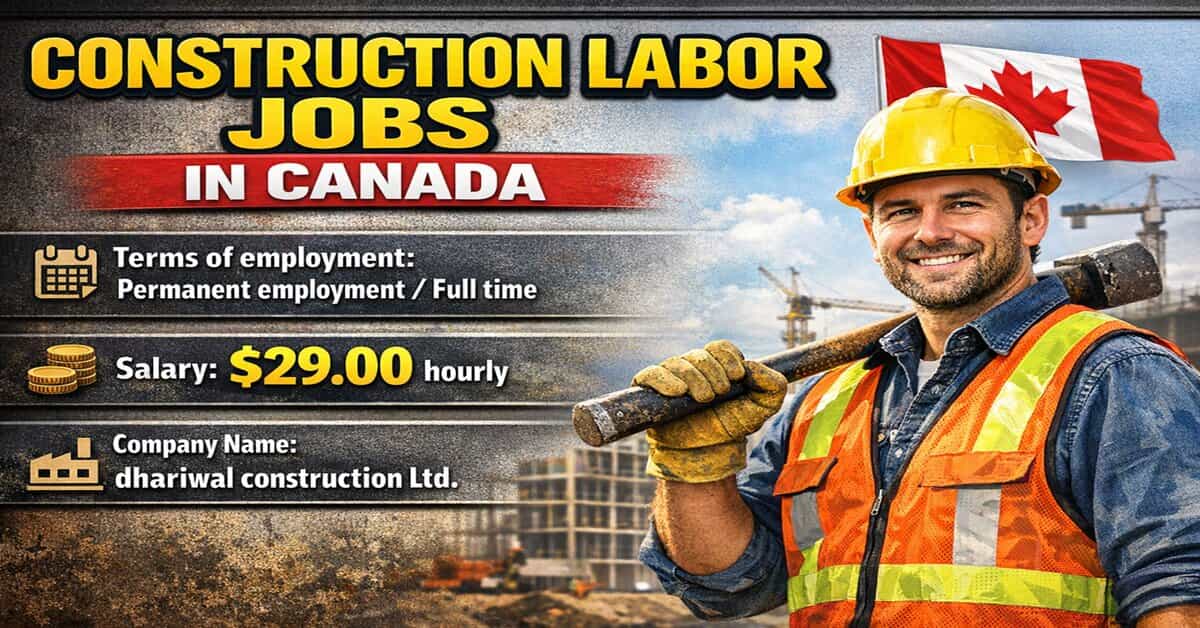 Construction Labor Jobs in Canada