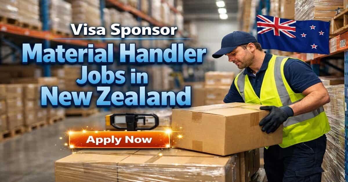 Visa Sponsor Material Handler Jobs in New Zealand