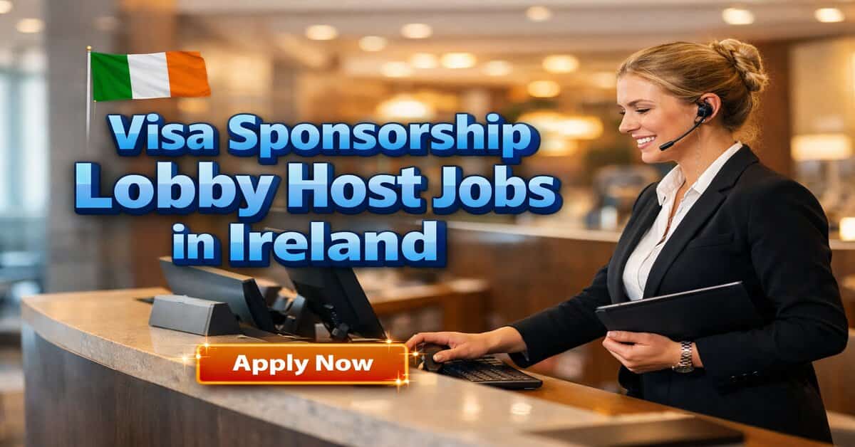 Visa Sponsorship Lobby Host Jobs in Ireland