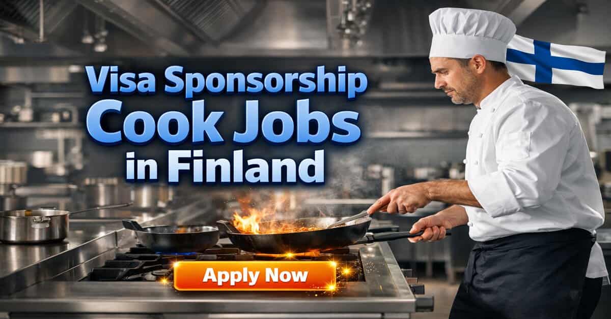 Visa Sponsorship Cook Jobs in Finland