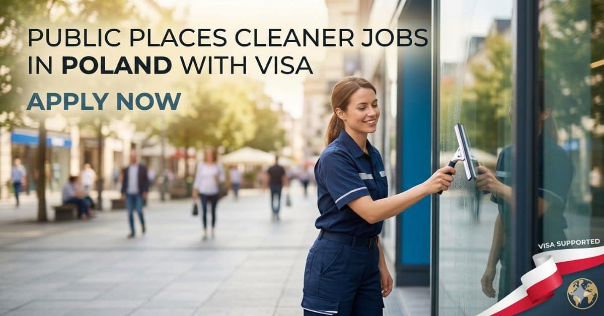 Public Places Cleaner Jobs in Poland with Visa